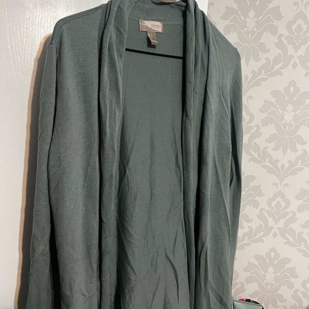 Forever 21 Contemporary Gray Cardigan